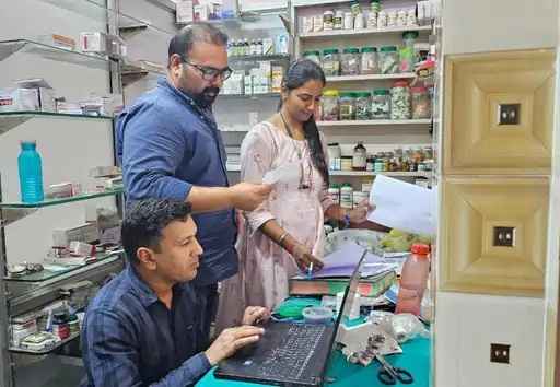 Pharmacist Practicing Without Degree, 35 Types Of Medicines And Surgical Equipments Seized