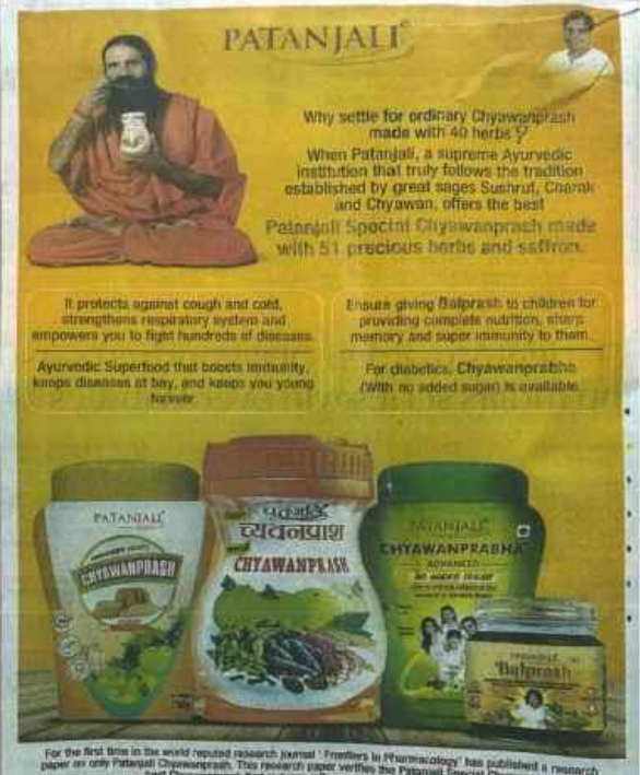 Delhi HC directs Patanjali to remove part of its ‘disparaging’ Chyawanprash ads