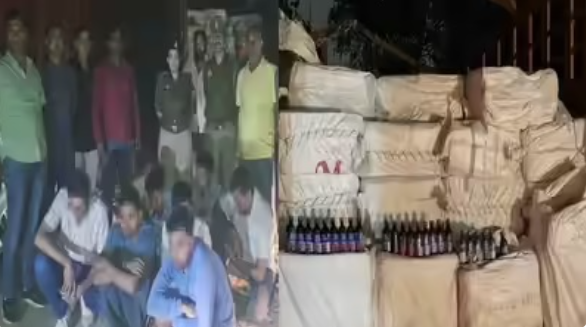 Massive Haul in Ghaziabad: 15.7 Lakh Banned Codeine Cough Syrup Bottles Seized, 8 Arrested in Interstate Smuggling Racket