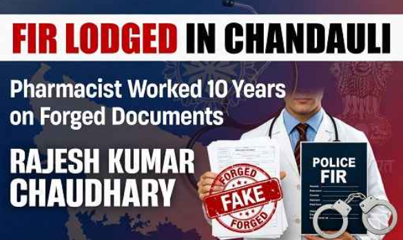 FIR Lodged Against Pharmacist in Chandauli for Working Nearly 10 Years on Forged Documents