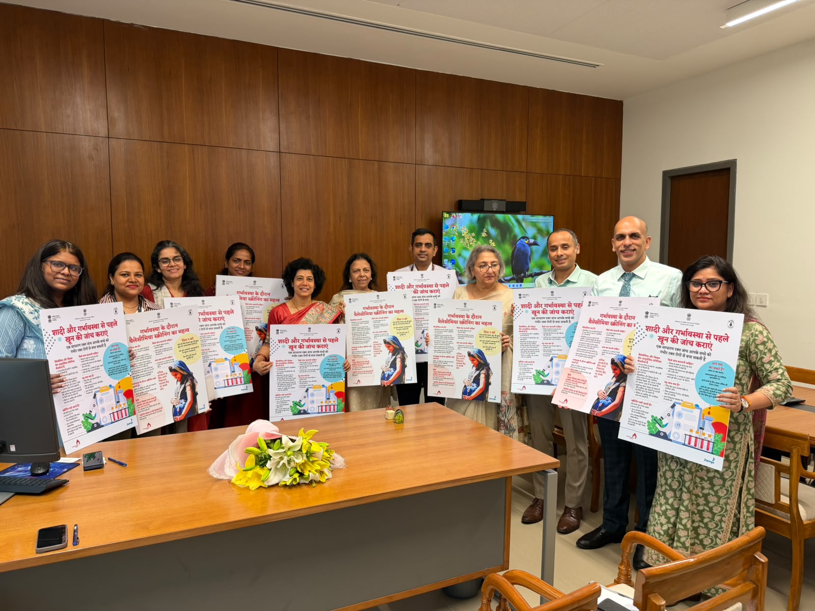 Health Ministry Unveils Thalassemia Awareness Posters to Promote Early Screening