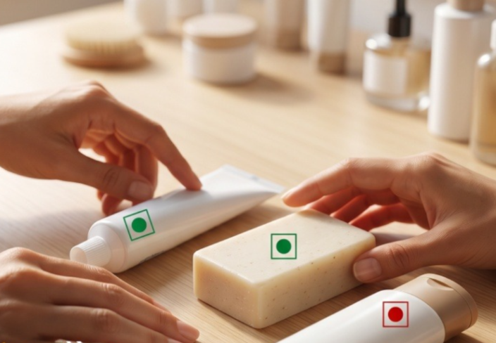 Green or red dot? Your soap, shampoo and toothpaste will now reveal if they’re veg or non-veg