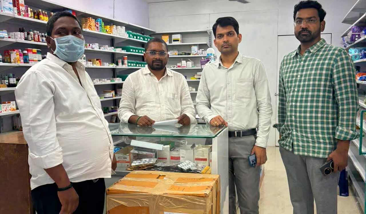 TG SAFE drug wing raids medical shop in Sangareddy, seizes illegal tramadol worth Rs. 58,904